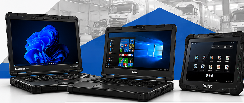 Laptops y tablet rugged Panasonic Toughbook, Dell y Getac